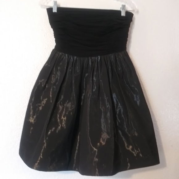 Armani Exchange Women's Size 2 Strapless miniblackcocktail dress